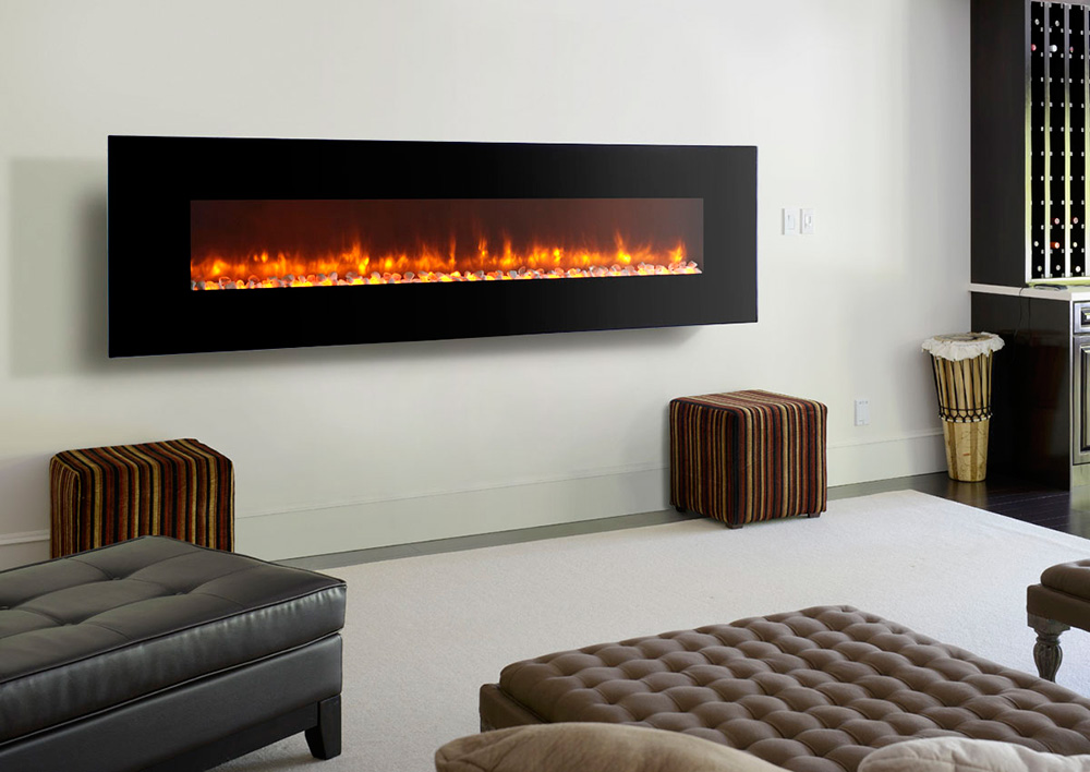 Electric Fireplace Colsonn 70 183cm, 70 Inch Wall Mount Electric Fireplace
